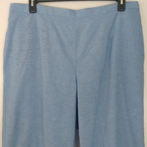 Alfred Dunner 20W Blue Cropped Pants